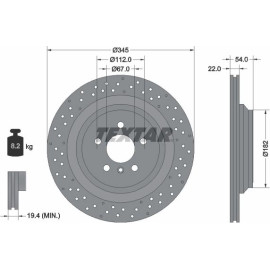 Bremsscheibe Db T. W166/X166 11 92283703