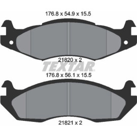 Bremsbelagsatz Jeep P. Cherokee 84- / Hummer 92 2182001