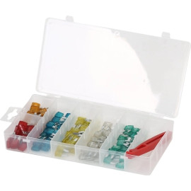 Satz Sicherungäw Mini, 121 Stück: 5A, 10A, 15A, 20A, 25A, 30A 03.1004