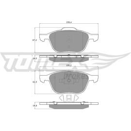 TOMEX brakes Bremsbelagsatz, Scheibenbremse TX 13-05