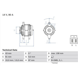 Lichtmaschine 0 986 080 430