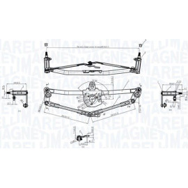 MAGNETI MARELLI Wischergestänge 085570190010
