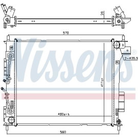 Wasserkühler PKW 666205