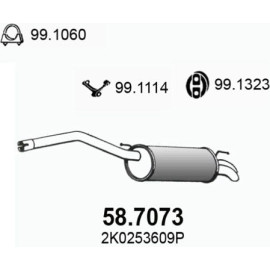 ASSO Endschalldämpfer 58.7073
