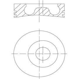 MAHLE Kolben 016 02 01