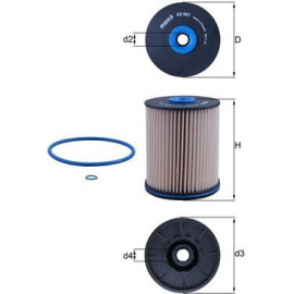 MAHLE Kraftstofffilter KX 567D MAHLE Kraftstofffilter KX 567D