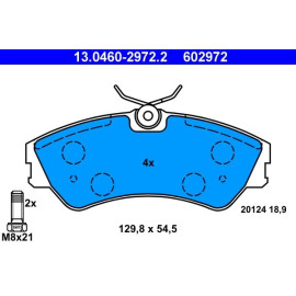 ATE Bremsbelagsatz 13.0460-2972.2 ATE Bremsbelagsatz 13.0460-2972.2