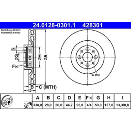 Bremsscheibe 24.0128-0301.1