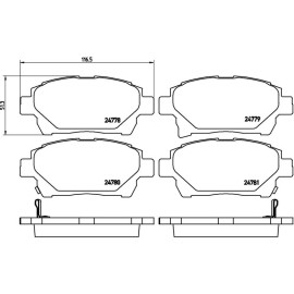 BREMBO Bremsklötze VA P 83 097