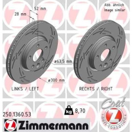 ZIMMERMANN Bremsscheibe 250.1360.53