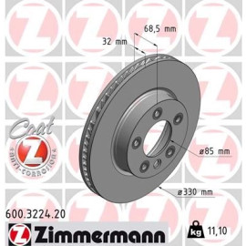 13 481 018ZI Bremsscheibe VA li 600.3224.20 13 481 018ZI Bremsscheibe VA li 600.3224.20