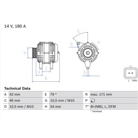 Lichtmaschine 0 986 080 660