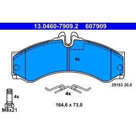 Bremsbelagsatz Vw P./T. Lt 28-46 2,5-2,8 Tdi 96-06 13.0460-7909.2