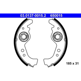 Bremsbackensatz 03.0137-0015.2