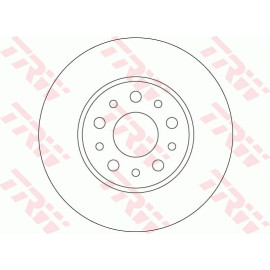 TRW Bremsscheibe Fiat 500L 0 9-1 4/1 3-1 6 D 12 DF6228 TRW Bremsscheibe Fiat 500L 0 9-1 4/1 3-1 6 D 12 DF6228
