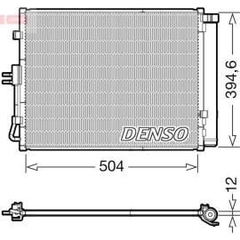 DENSO Kondensator, Klimaanlage DCN43005