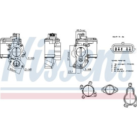 Nissens AGR-Ventil 98265 Nissens AGR-Ventil 98265