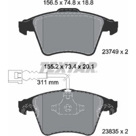 Bremsbelagsatz Vw P. Touareg 02- Ko A 16 2374901