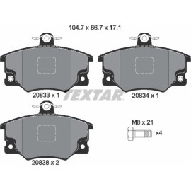 Textar Bremsbelagsatz 2083302 – mit ABS Textar Bremsbelagsatz 2083302 – mit ABS