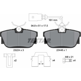 Bremsbelagsatz Vw T. T4 90-97 Mit Sensoren 2322416