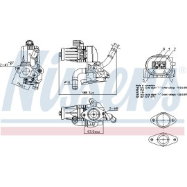 Nissens AGR-Ventil NIS98232 Nissens AGR-Ventil NIS98232