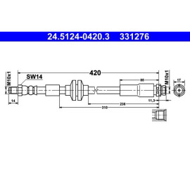 BREMSSCHLAUCH 24.5124-0420.3