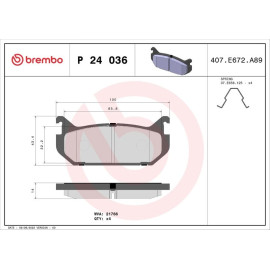 BREMBO Bremsklötze HA P 24 036