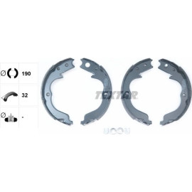 Handbremsbacken Peugeot 4007 07-/Outlander 91068300