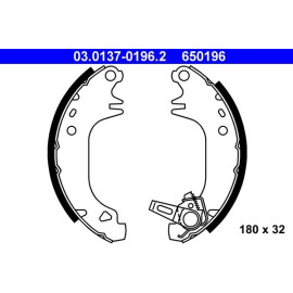Bremsbackensatz 03.0137-0196.2