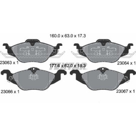 Bremsbelagsatz Opel P. Astra G 2306302