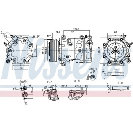 Nissens Klimakompressor PKW 890780 Nissens Klimakompressor PKW 890780