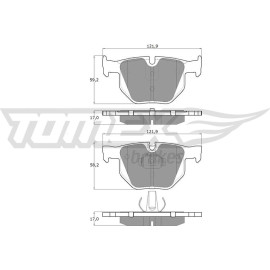 TOMEX brakes Bremsbelagsatz, Scheibenbremse TX 15-24