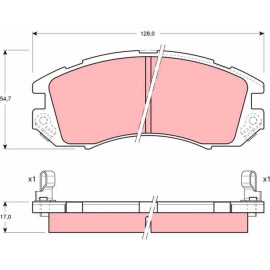 TRW Bremsbelagsatz Subaru P. Impreza GDB989 TRW Bremsbelagsatz Subaru P. Impreza GDB989