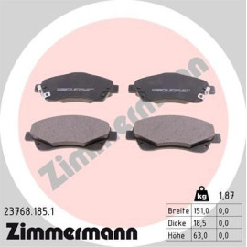 ZIMMERMANN Bremsbeläge 23768.185.1