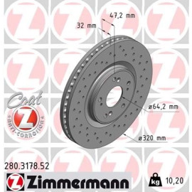 Bremsscheibe VA Sport 280.3178.52 Bremsscheibe VA Sport 280.3178.52