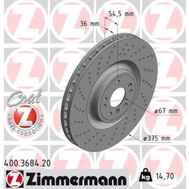 15 481 111 Bremsscheibe VA 400.3684.20