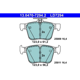 Bremsbelagsatz Vw T. Golf/Passat/Tiguan/Touran 1.0-2.0 12- Keramik 13.0470-7294.2