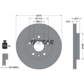 Bremsscheibe P.Suzuki Swift 05- 1,6 92204703