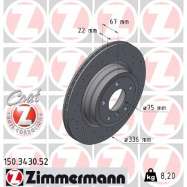 11 482 047 Sport Bremsscheibe HA Sport O 150.3430.52 11 482 047 Sport Bremsscheibe HA Sport O 150.3430.52