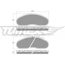 TOMEX brakes Bremsbelagsatz, Scheibenbremse TX 15-18