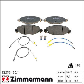 ZIMMERMANN Bremsbeläge 23273.180.1