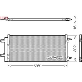 Denso Klimakondensator DCN20044