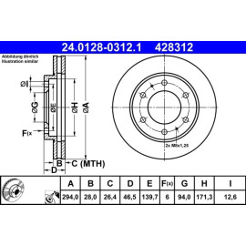 Bremsscheibe 24.0128-0312.1