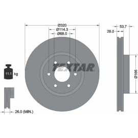 Bremsscheibe 92296503 Bremsscheibe 92296503