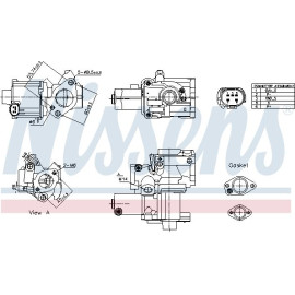 Nissens AGR-Ventil 98199 Nissens AGR-Ventil 98199