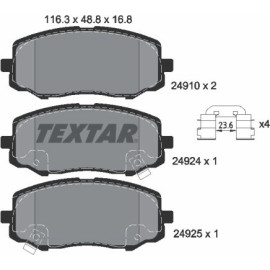 Bremsbelagsatz Hyundai P. I20 08- Ohne Esp 2491001