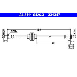 ATE Bremsschlauch 24.5111-0426.3 ATE Bremsschlauch 24.5111-0426.3