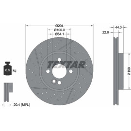 Bremsscheibe Mini P. Cooper S 10 92196703