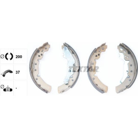 Bremsbacken Toyota Corolla 97-02 91056700