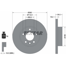 Bremsscheibe Vw P. T4 96 92083703